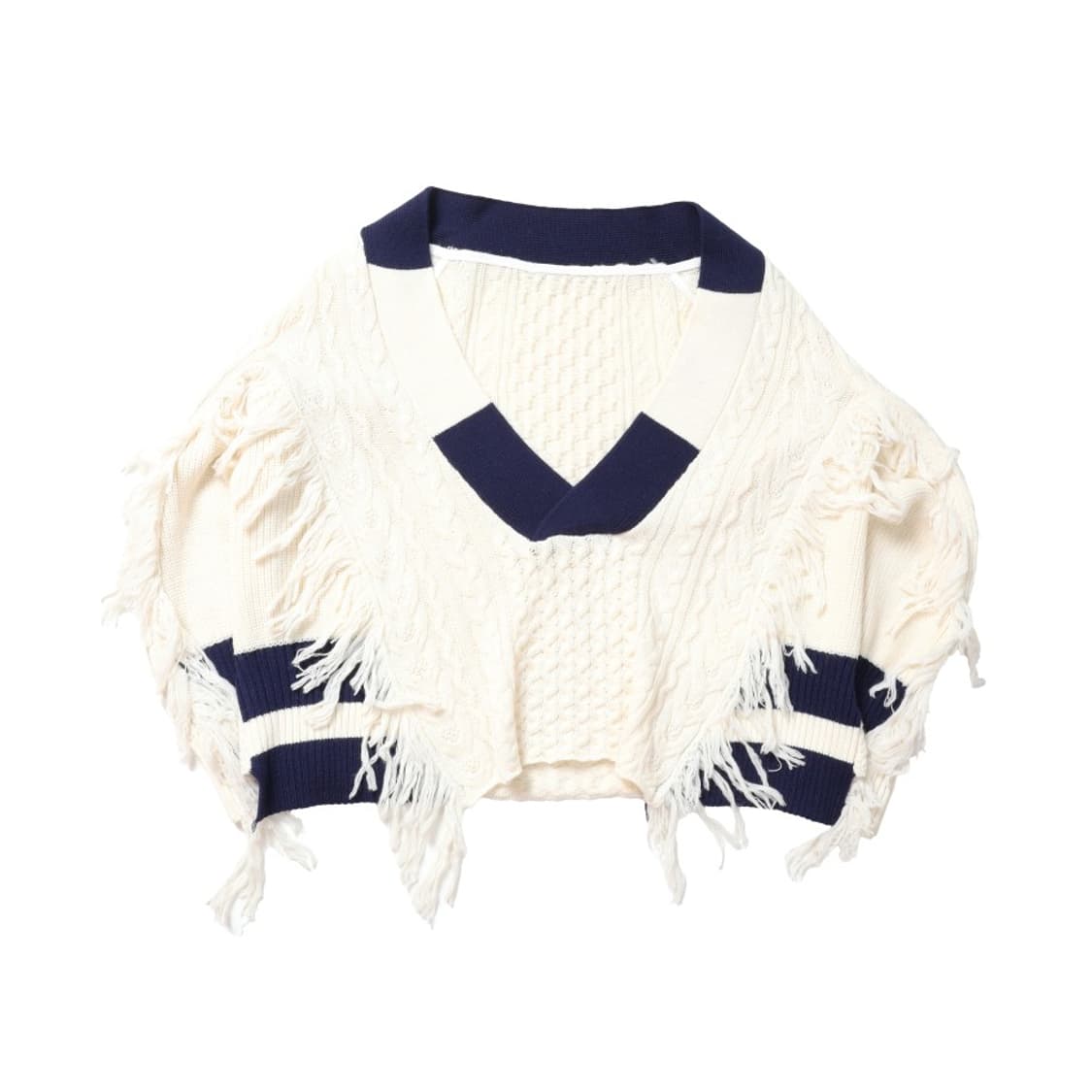 사카이 Sacai V-neck Fringe Knit    상품이미지2