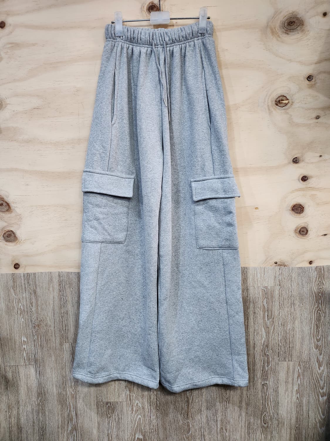 632) 여성 카고 조거 와이드 기모 팬츠 상품이미지1