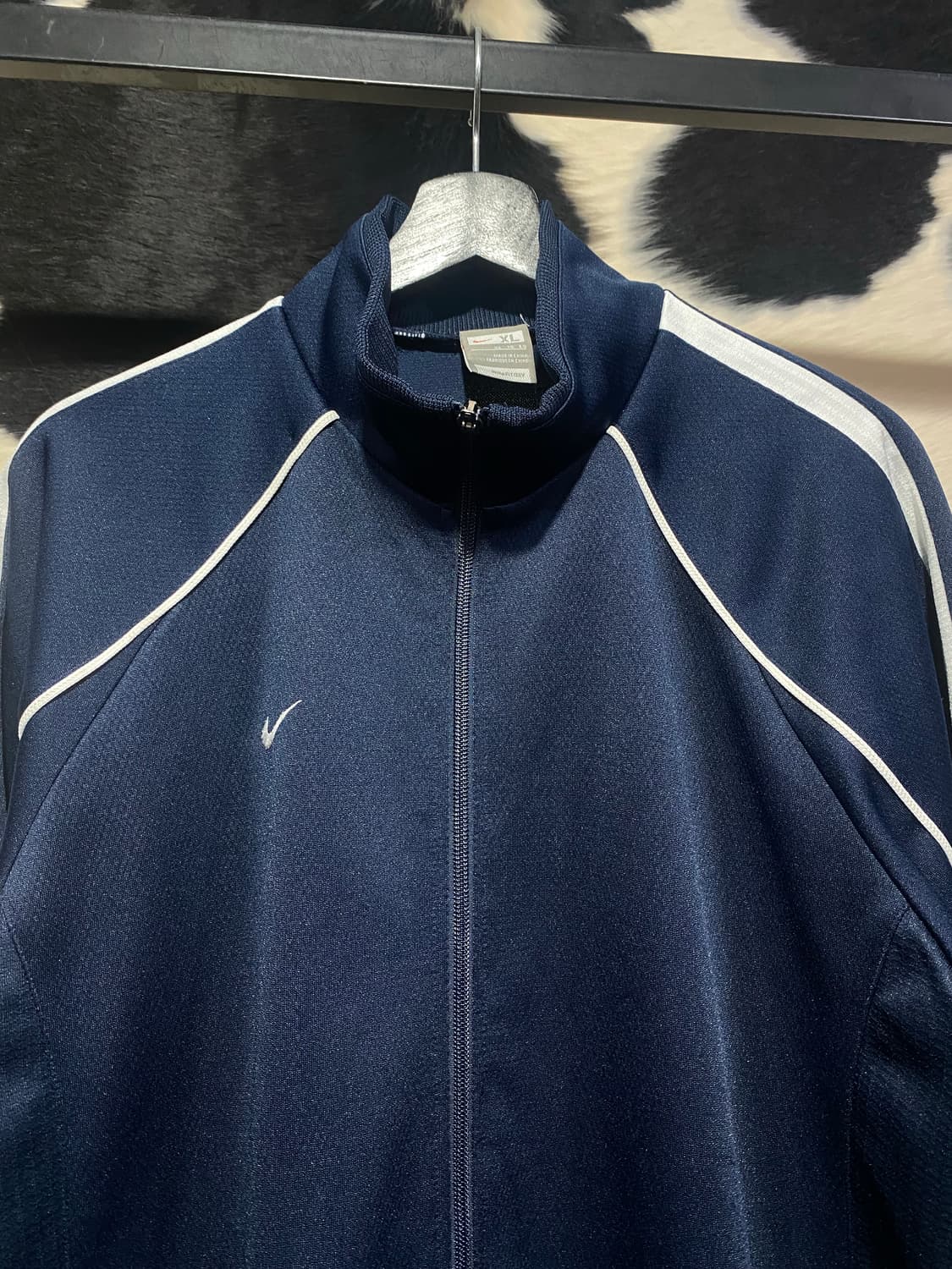 Nike 화이트 라인 배색 집업 상품이미지2