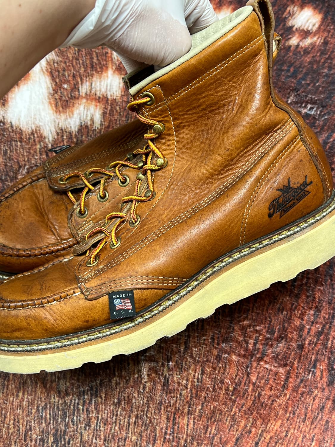 [8D] 쏘로굿 8인치 목토 워커 브라운 상품이미지7