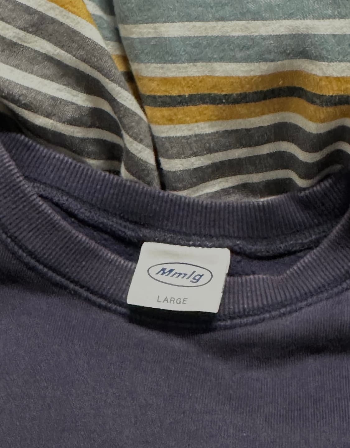 mmlg 스웻셔츠 맨투맨 네이비 상품이미지2