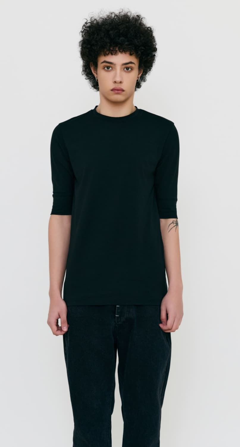 리젤 숏슬리브 블랙 상품이미지1