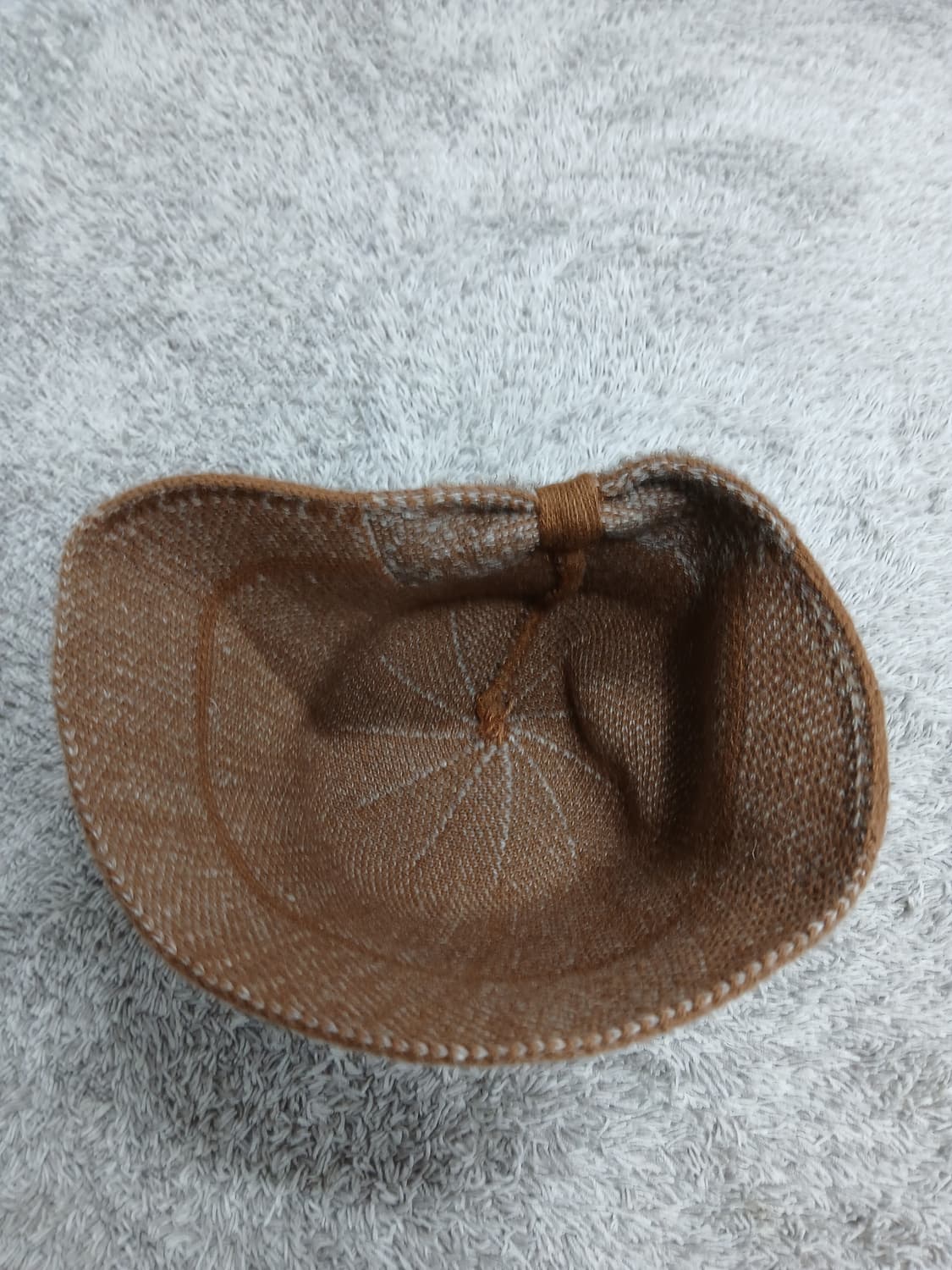 브라운 리본 니트 벙거지 모자 상품이미지4