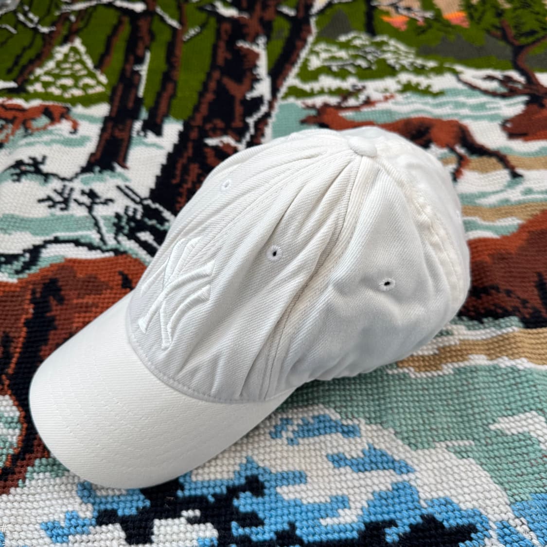 MLB 뉴욕 양키즈 화이트 볼캡 M-XL 상품이미지3