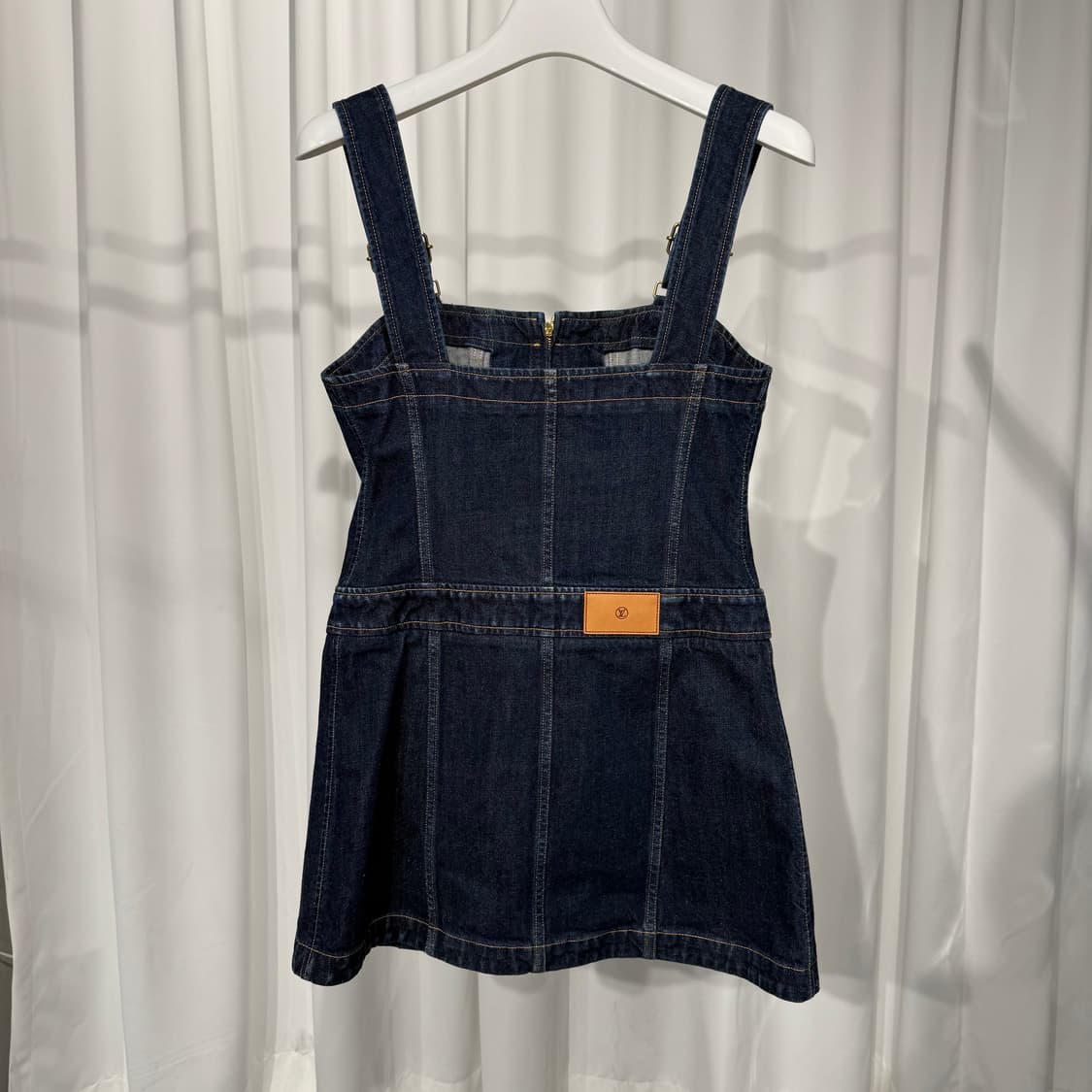 (38) 루이비통 레더 액센트 데님 미니 드레스 상품이미지2