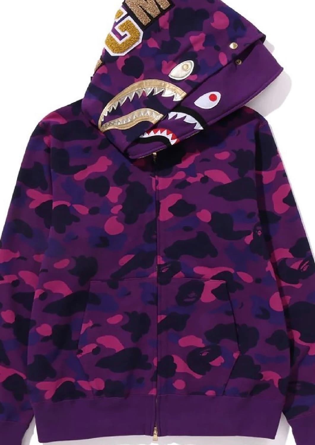 베이프 더블샤크집업 보라 L 상품이미지1