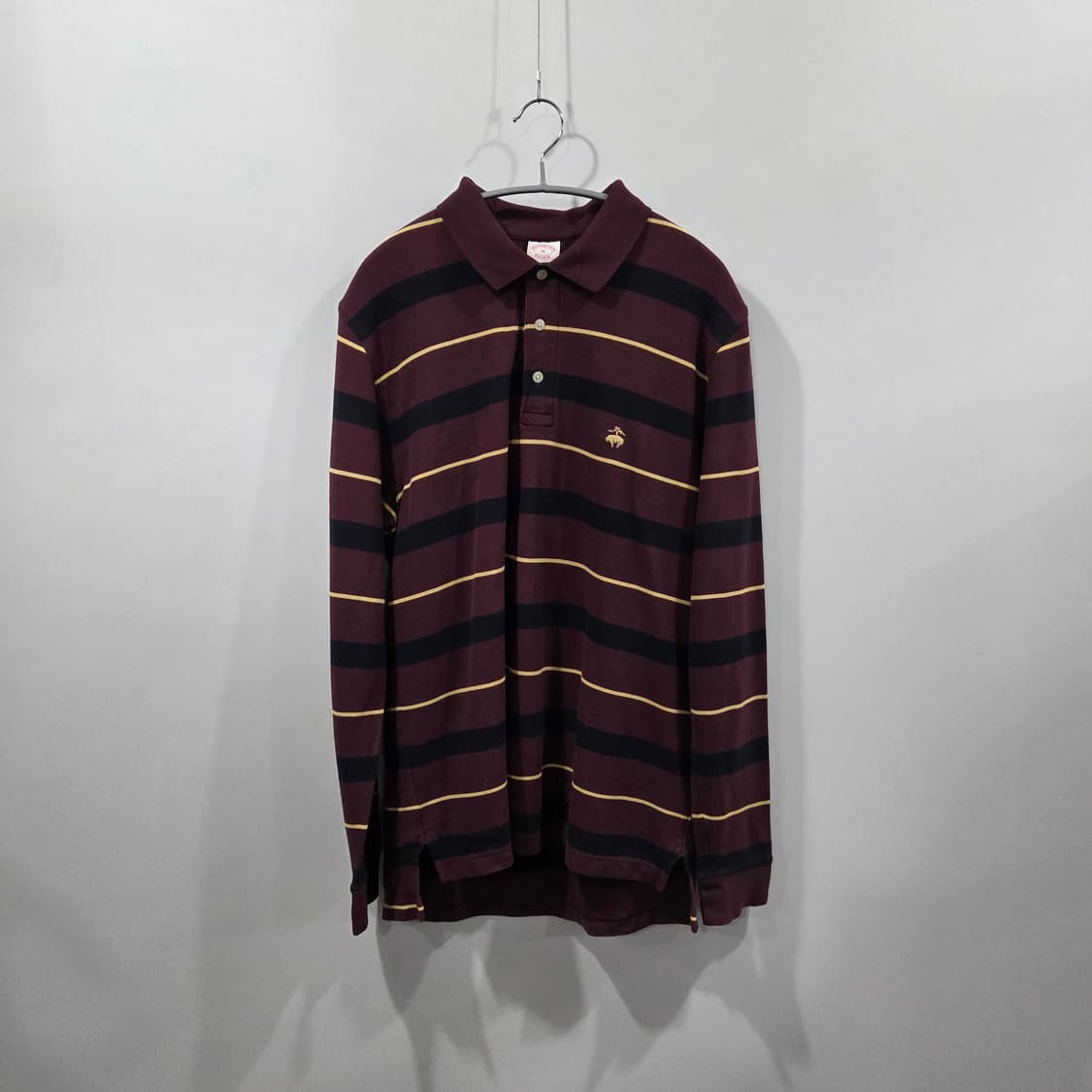 브룩스브라더스 피케 카라 스트라이프 롱슬리브 M 상품이미지1