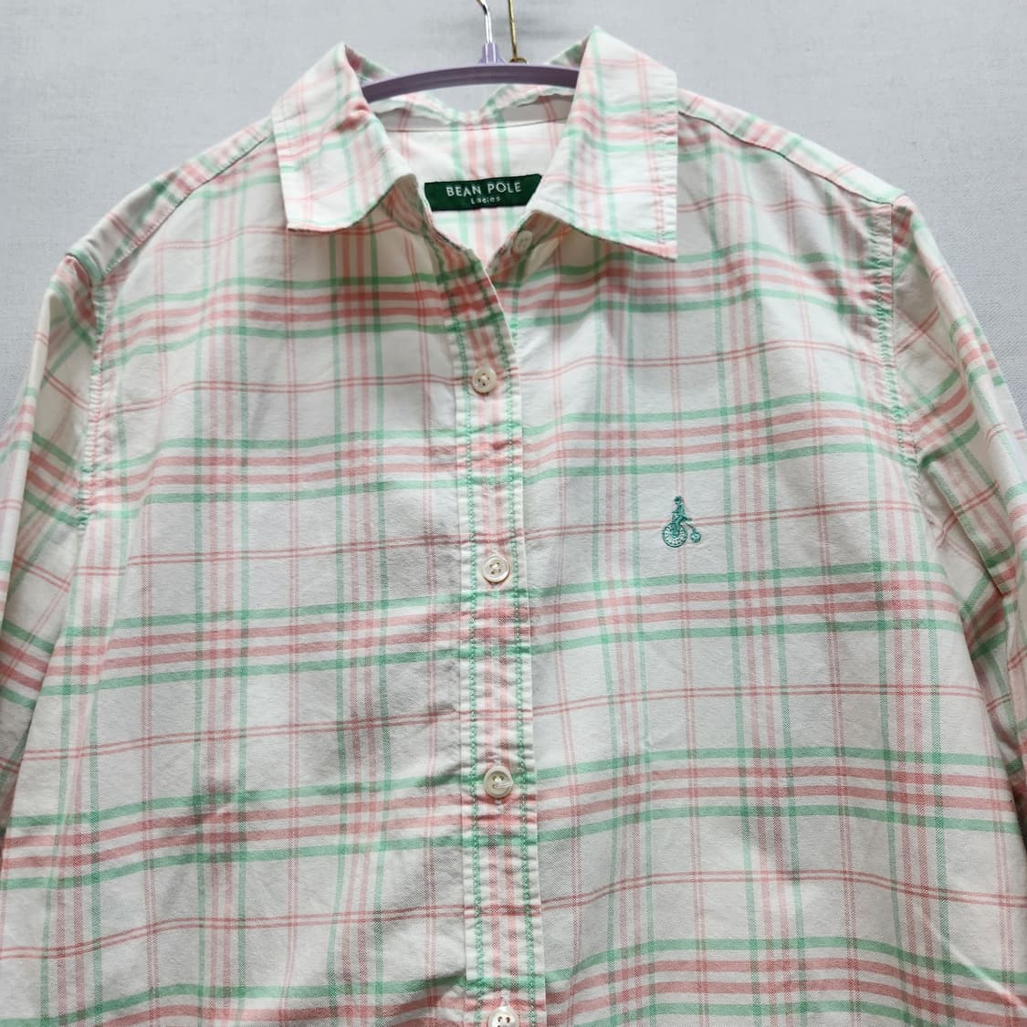 빈폴 로고 멀티컬러 체크 셔츠 95(M) 상품이미지2