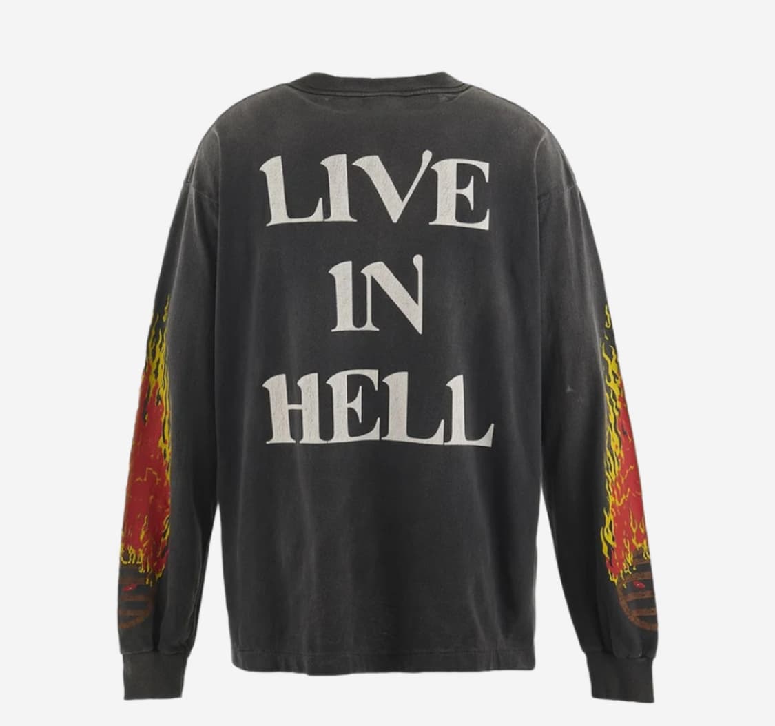 [XL] 세인트 미카엘 LIVE IN HELL 롱슬리브 상품이미지2