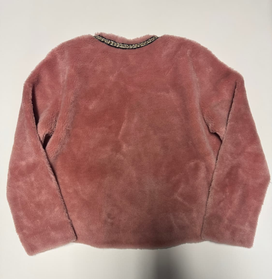 여성 VOLL 볼 양모 트위드 리버시블 무스탕 자켓 M ~ L 상품이미지2