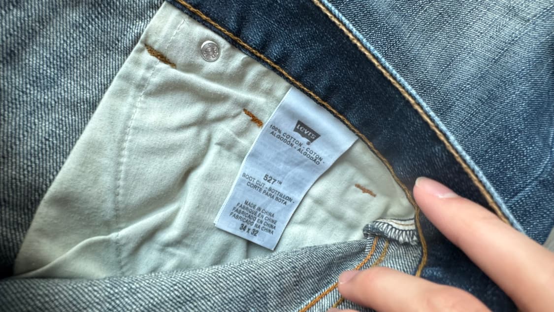 리바이스 527 w34 L32 부츠컷 옐로우스티치 상품이미지7