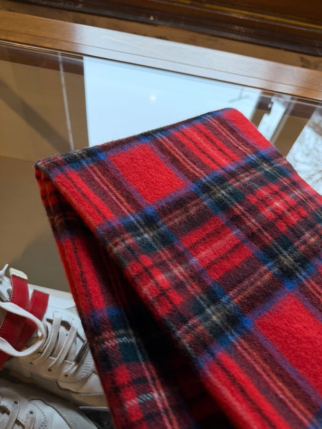 이태리 버팔로 체크 캐시미어 머플러 상품이미지8