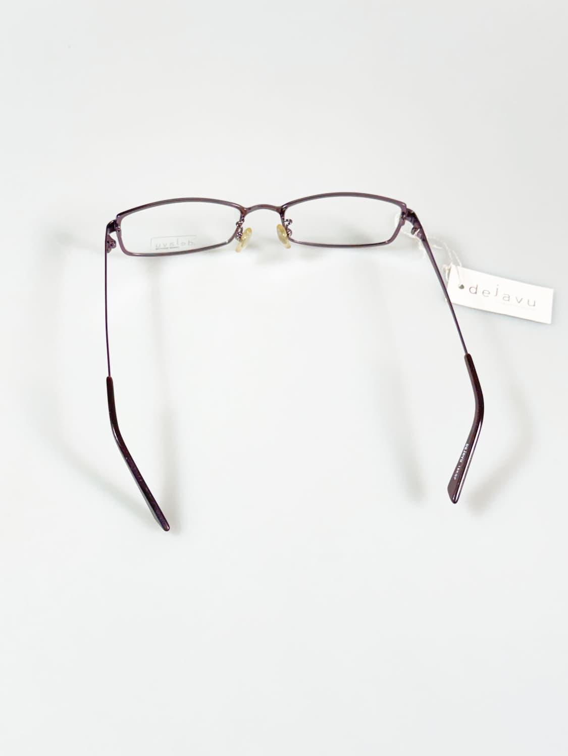DEJAVU 슬림 스퀘어 퍼플 메탈 프레임 빈티지 안경 상품이미지5