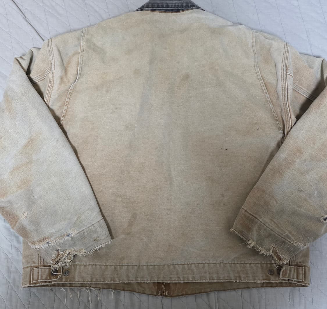 [2XL] REPAIR 00s 칼하트 J97BRN 트래쉬드 디트로이트자켓 상품이미지5