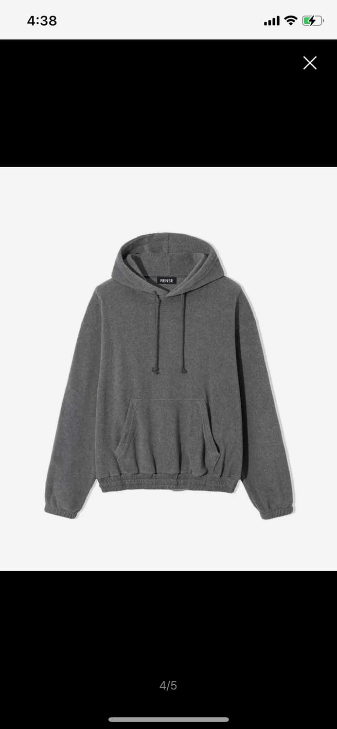 렌세 플리스 풀오버 후드티 상품이미지1