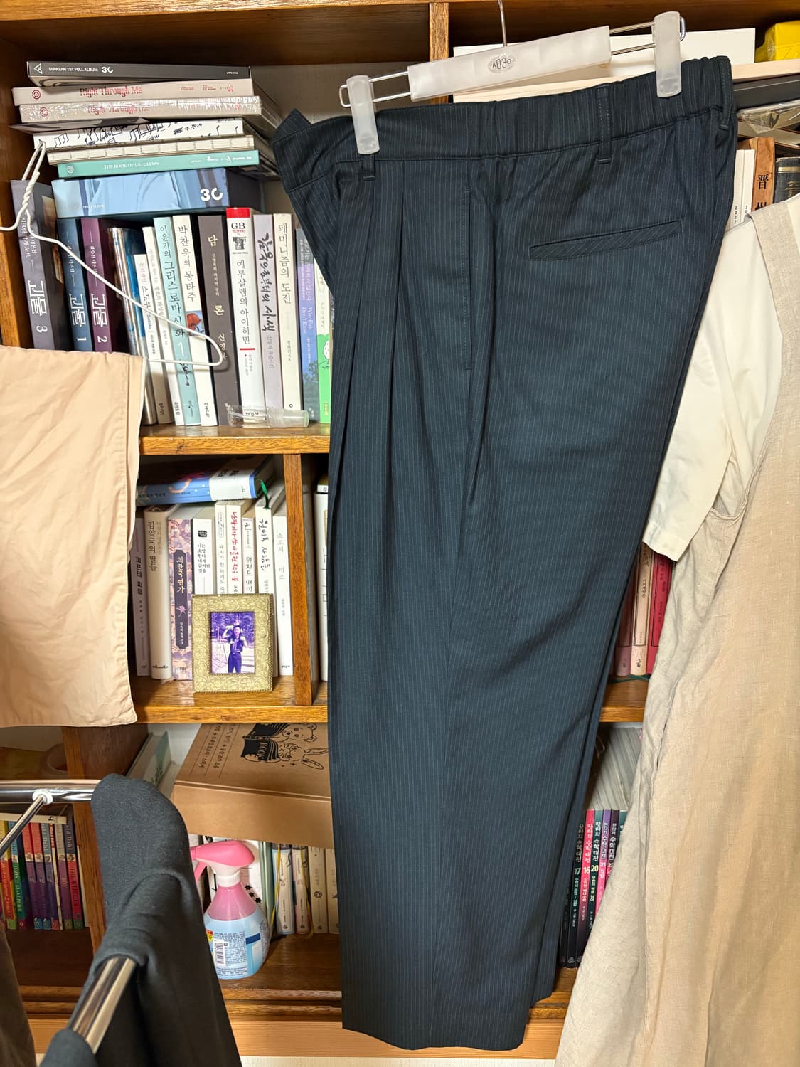 어나더오피스 스트라이프 슬랙스 3사이즈 상품이미지2