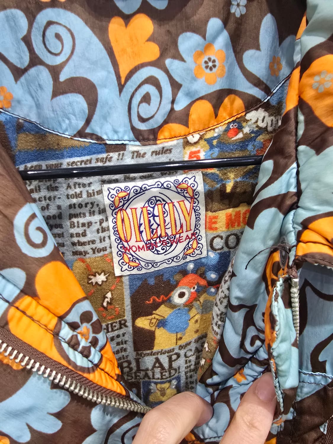 OLLY 플라워 패턴 여성 패딩 조끼 상품이미지5