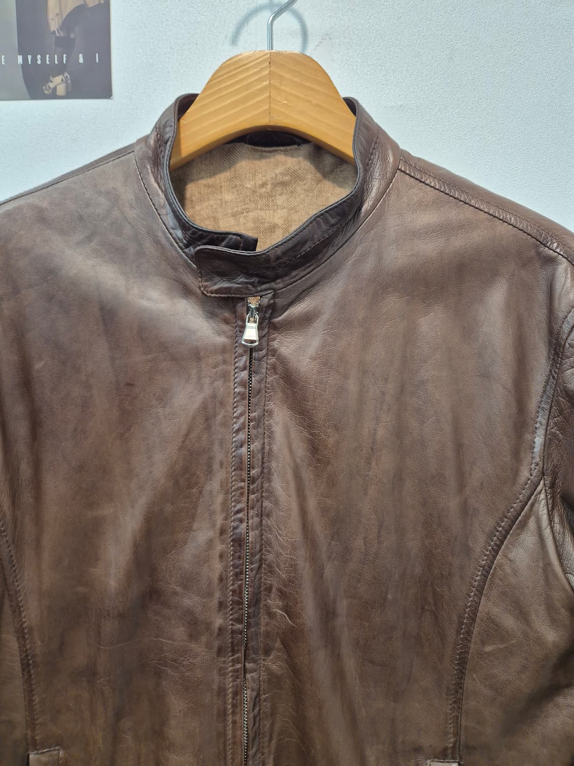 BARBA Napoli 이태리 명품 남성 가죽 자켓  48
갈색 가죽 소 상품이미지2