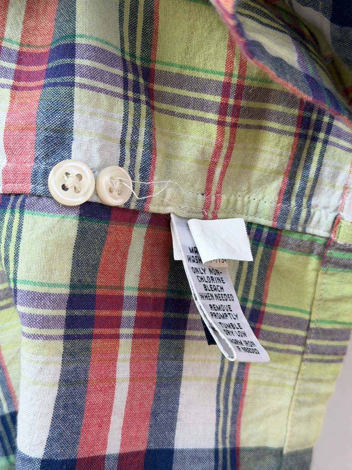Polo by Ralph Lauren 90s 마드라스 오픈 칼라셔츠 XL 상품이미지6