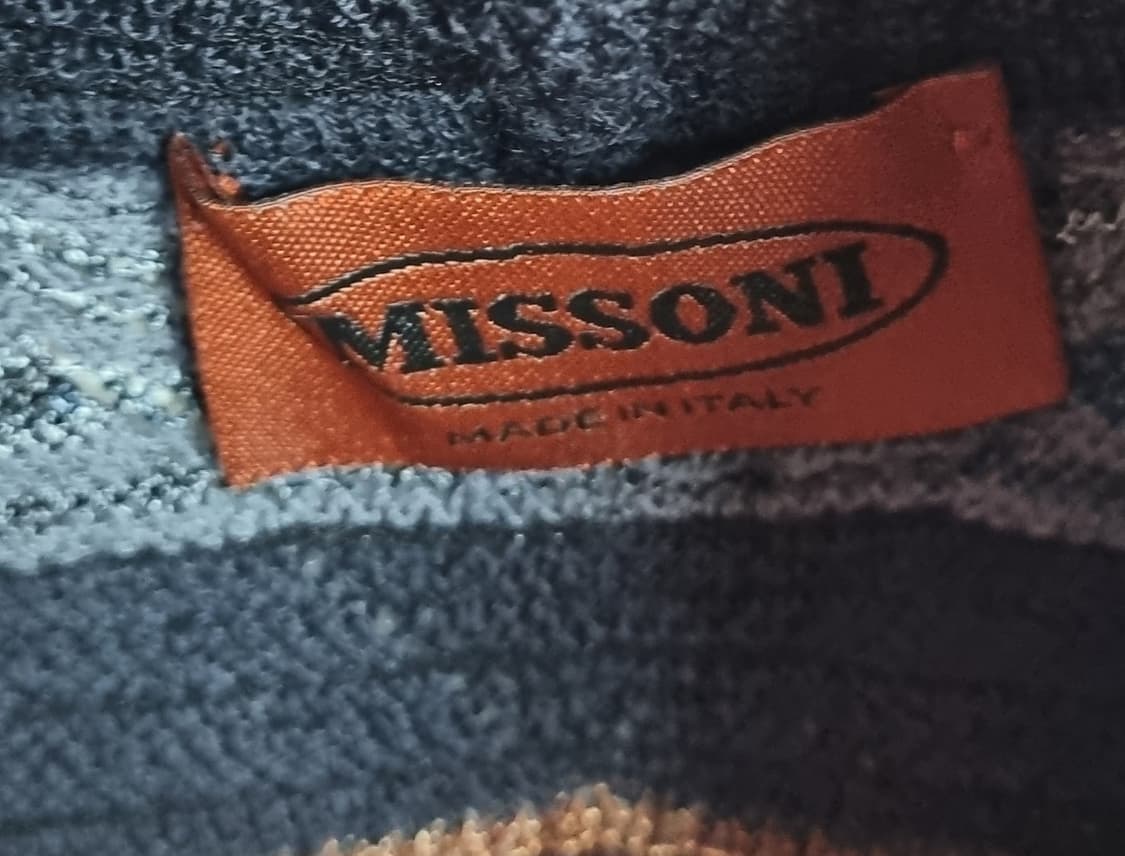 XS (44) 미쏘니 멀티컬러 울혼방 목폴라 니트 상품이미지3