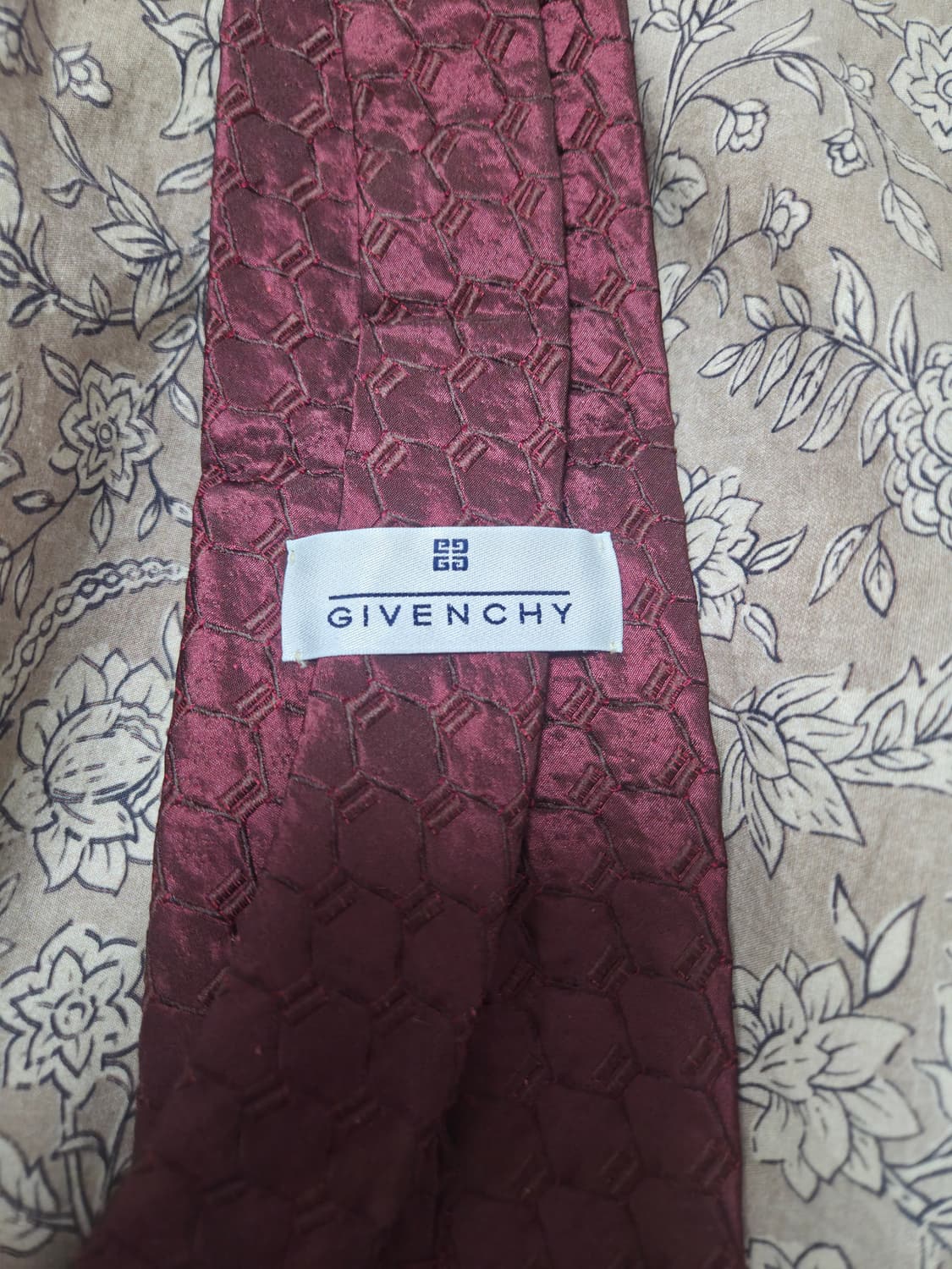 지방시 버건디 넥타이 상품이미지1