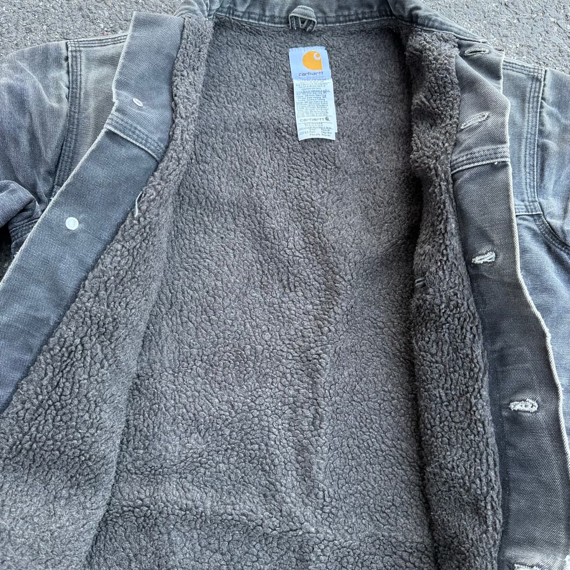 OG 빈티지 칼하트 J233 BLK 트러커 자켓 상품이미지10