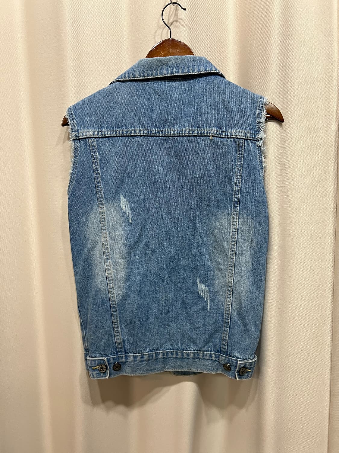 빈티지 투포켓 데님 베스트 자켓 상품이미지4