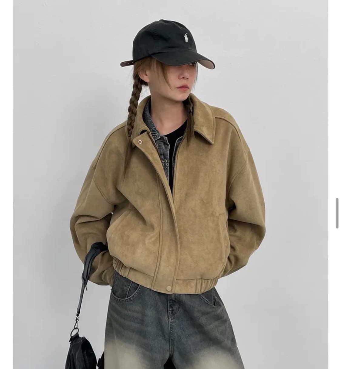 급처) 블랙업 월터 스웨이드 블루종 점퍼 상품이미지1