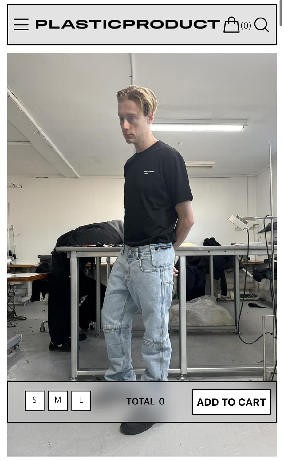 플라스틱프로덕트 MPa BAG PANTS (STEEL BLUE) 상품이미지1