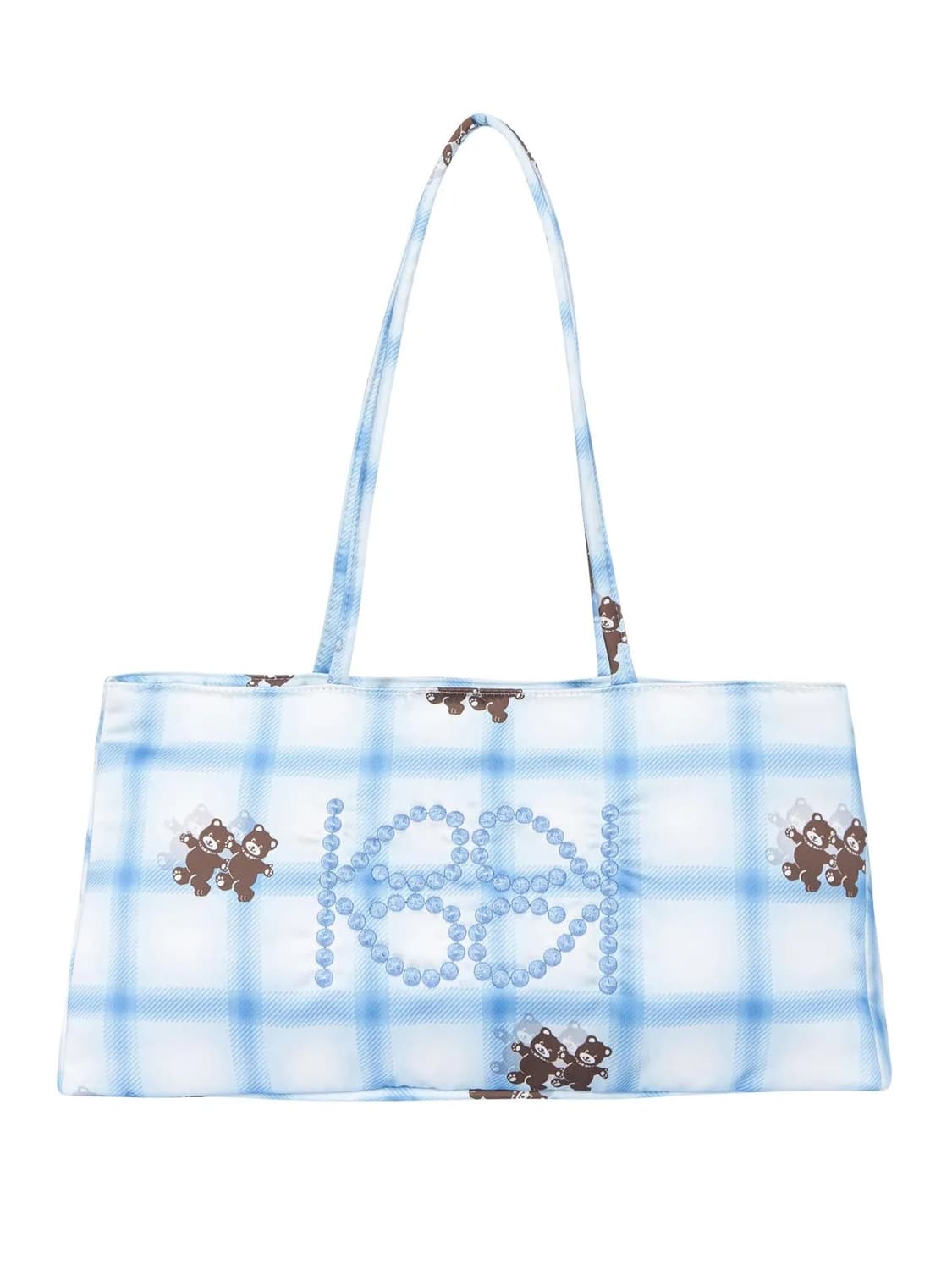 기준 쇼퍼백 체크 베어 상품이미지1