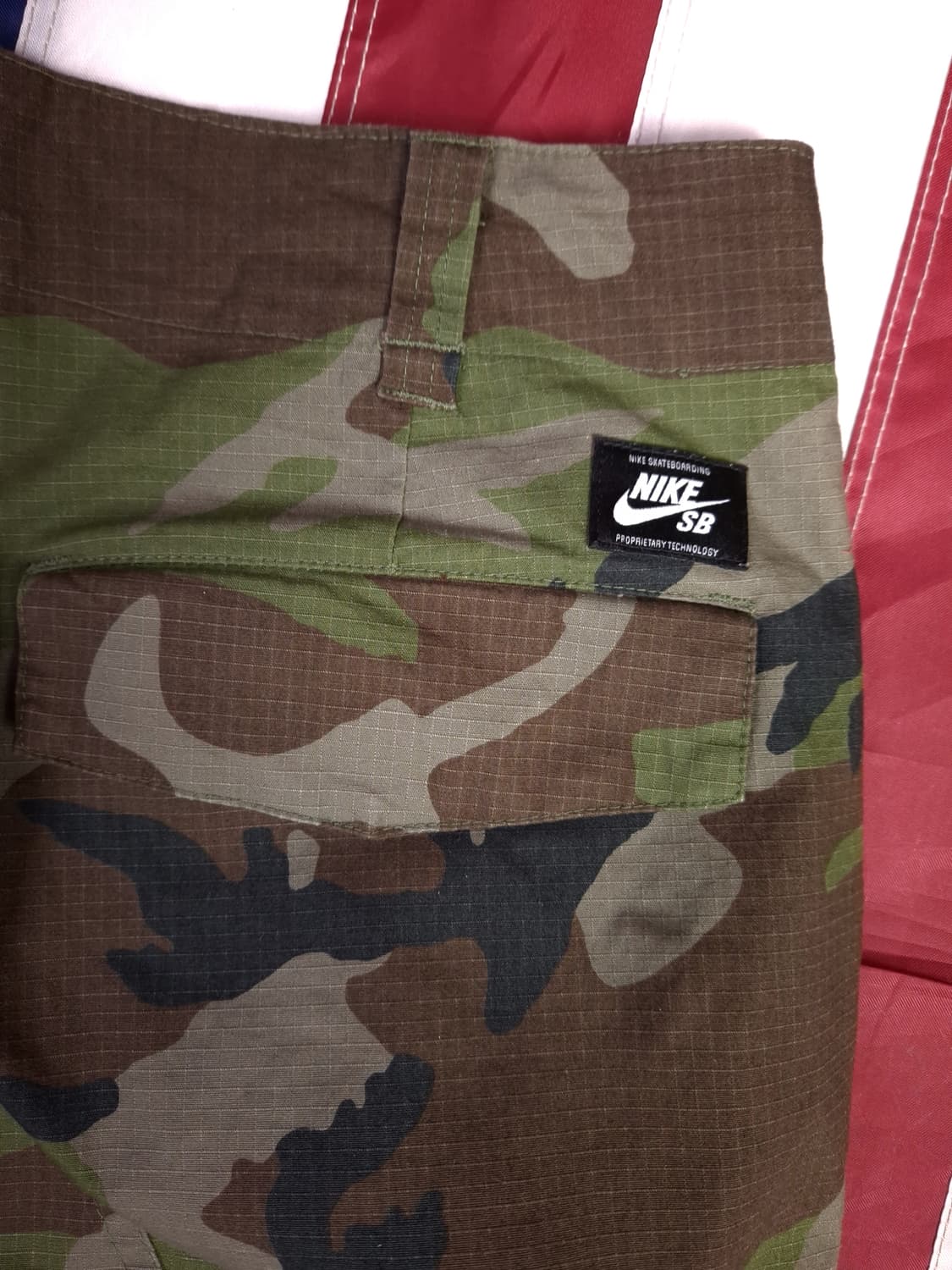 특A 오리지날 나이키 SB 카모패턴 립스탑 카고바지 상품이미지7