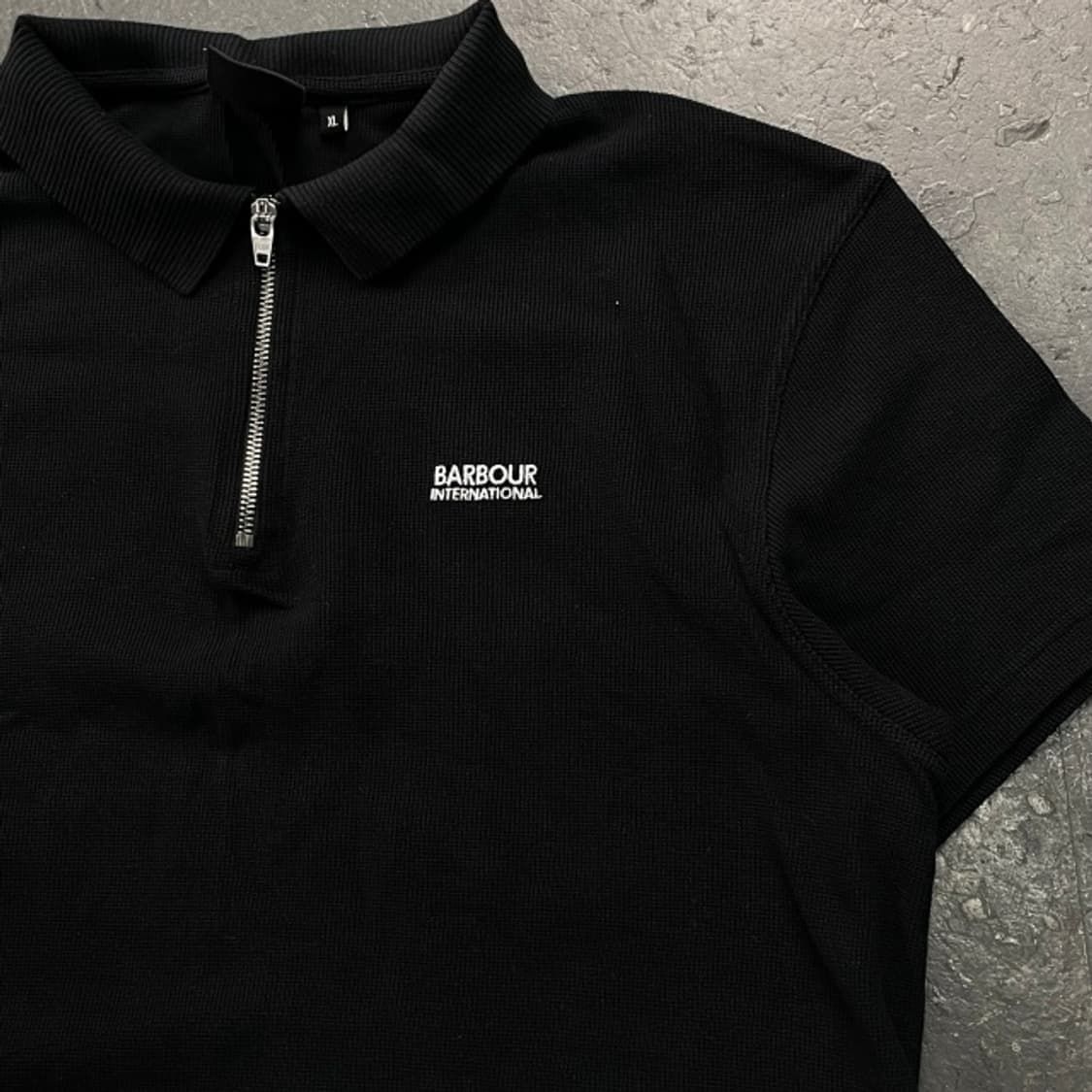 105 바버 신형 23SS 반집업 폴로 반팔 니트 상품이미지2