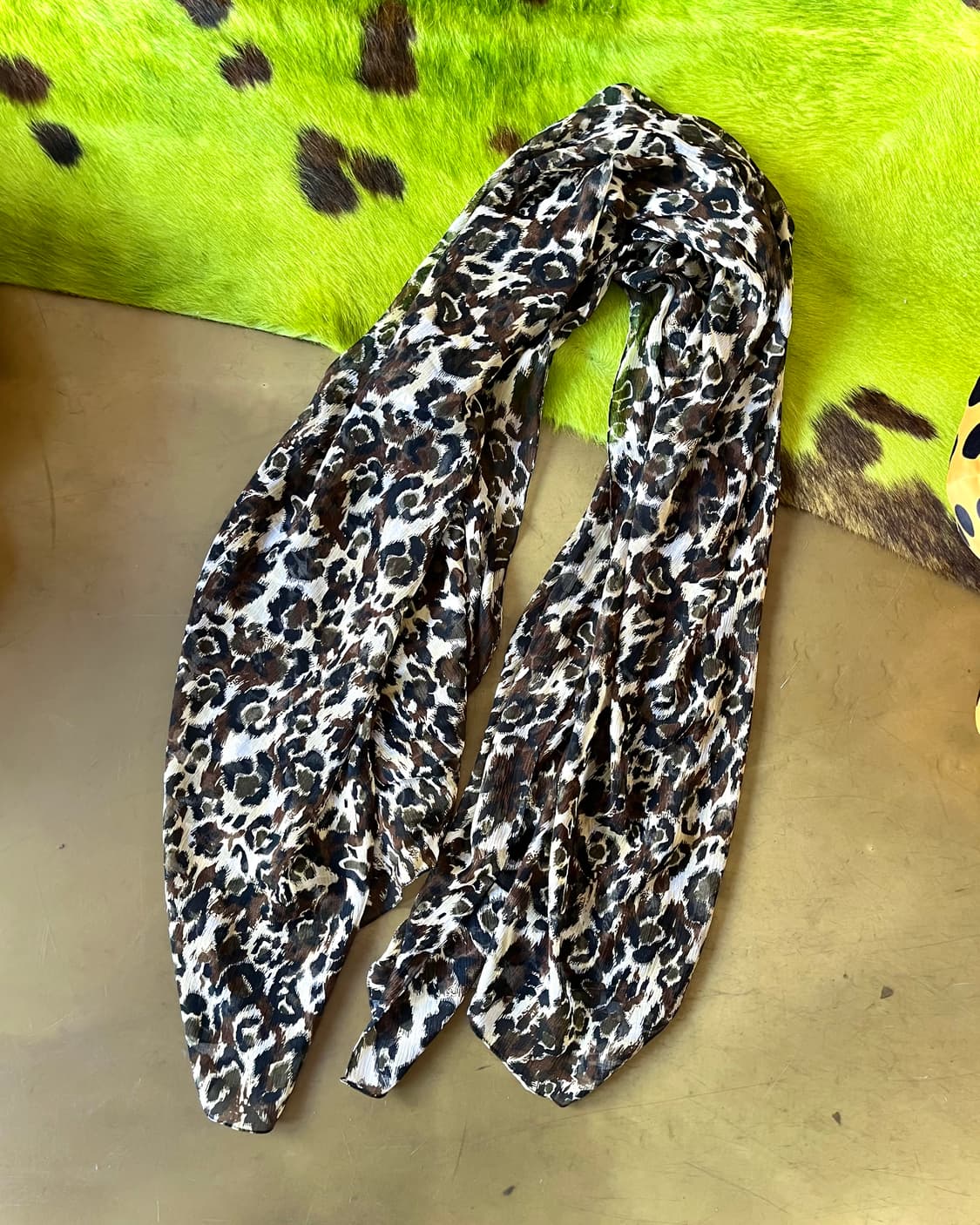 Indian Vintage Leopard Long Scarf 상품이미지7