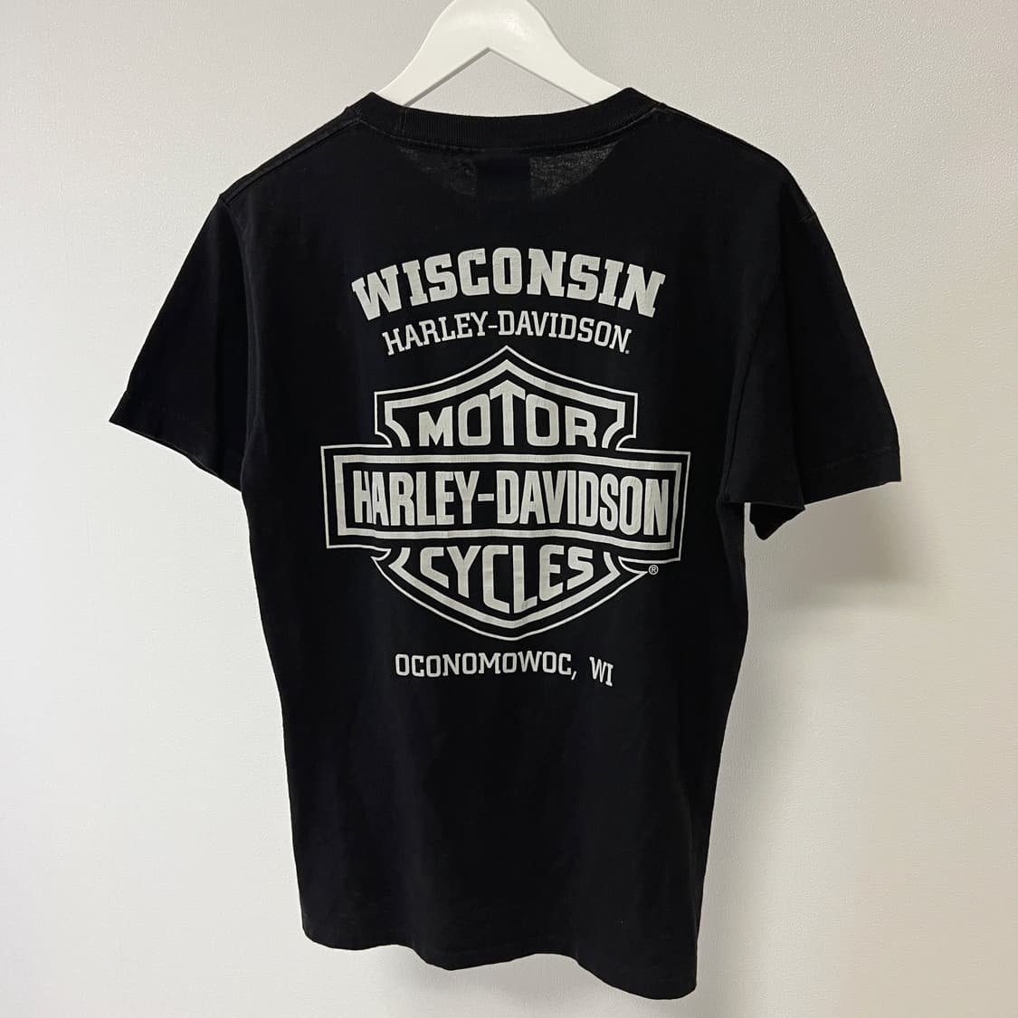 할리데이비슨 y2k 모터사이클 WISCONSIN 티셔츠 상품이미지2