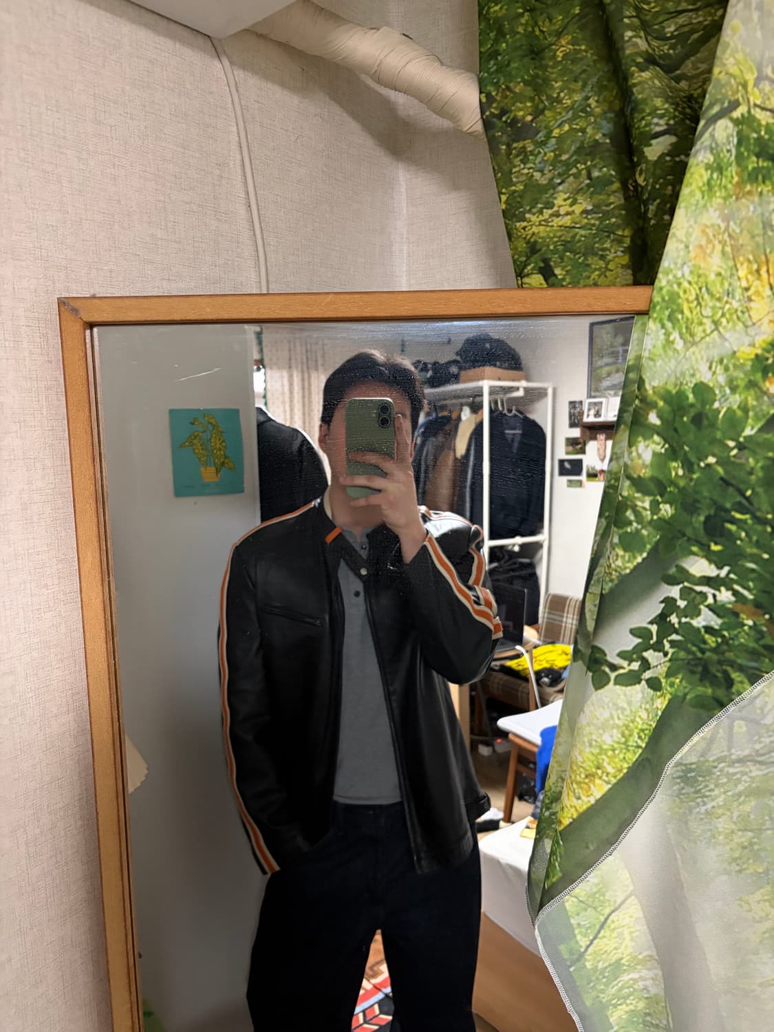 105) 램스킨 양가죽 레이서 가죽자켓 상품이미지3