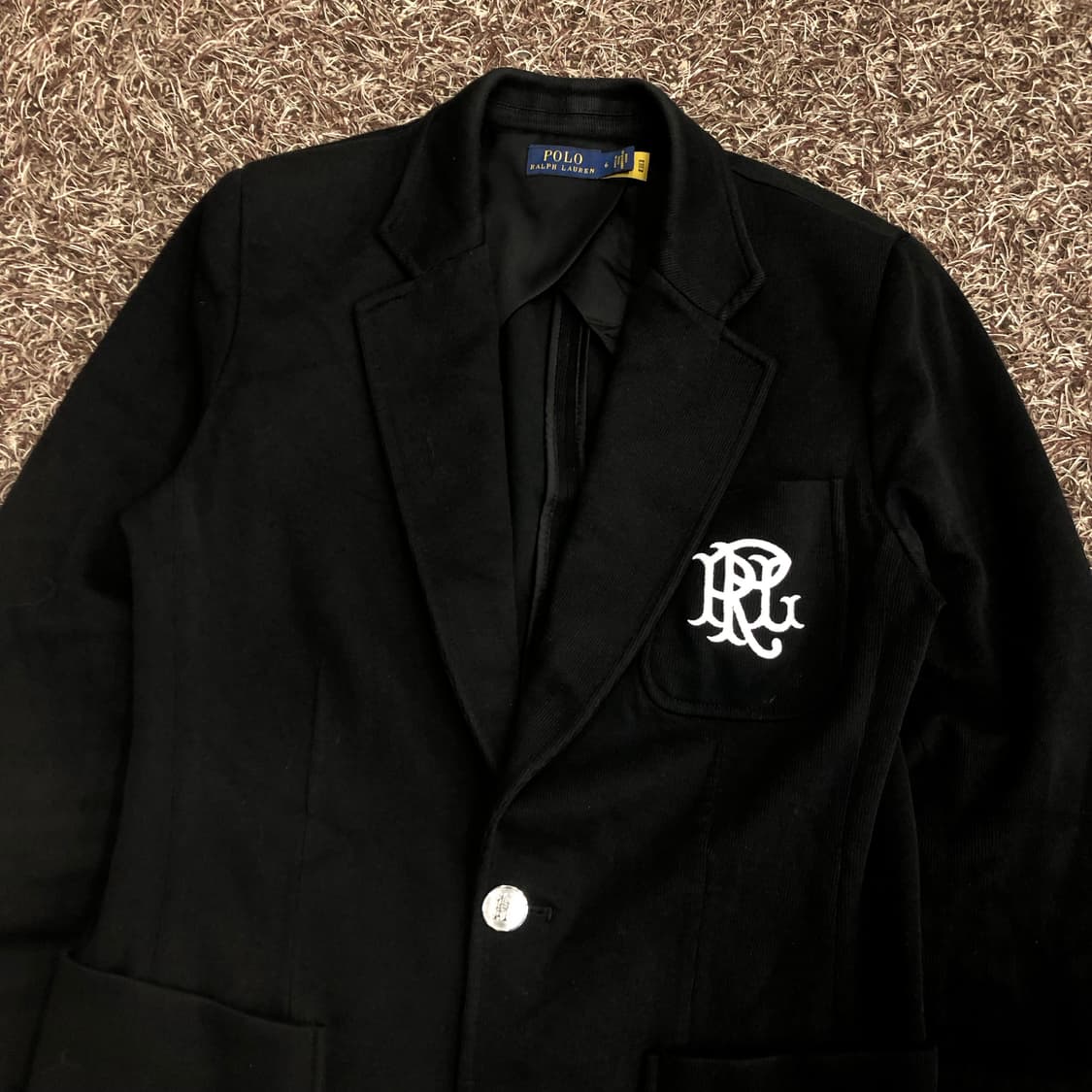 폴로 랄프로렌 여성 더블 니트 자카드 블레이저 자켓 상품이미지3