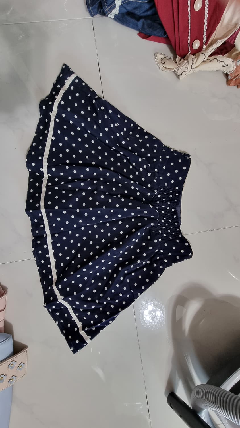 fint 도트 큐롯 스커트 상품이미지1