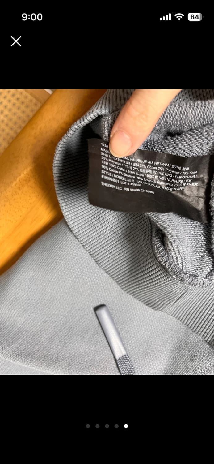 Theory 띠어리 비앙카블루 후디 티셔츠_S사이즈 상품이미지6