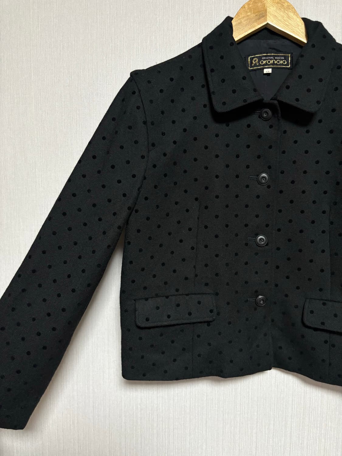 블랙 도트 울 숏자켓 상품이미지7