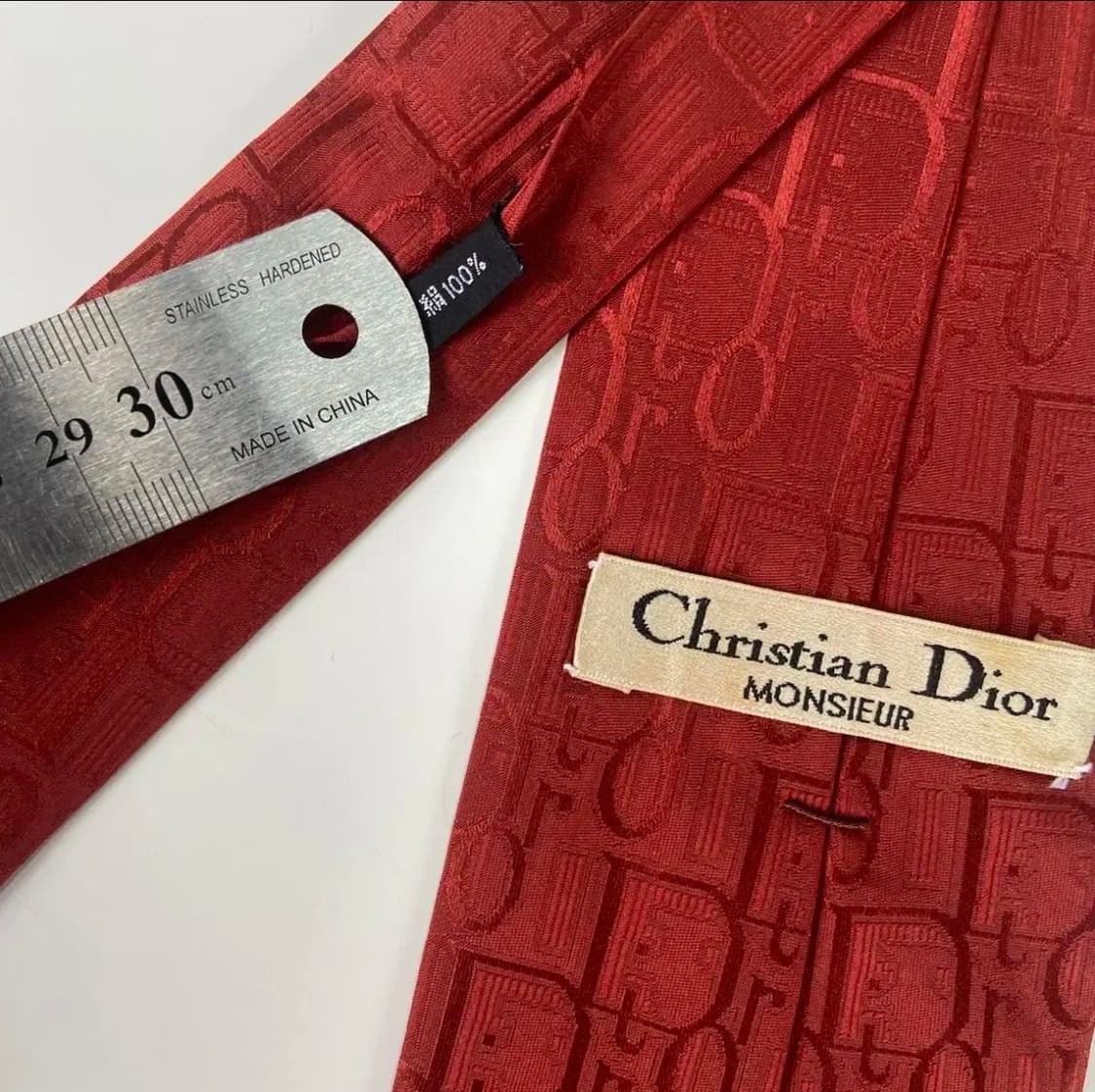 크리스찬 디올(Dior) 오블리크 정품 명품넥타이 상품이미지6