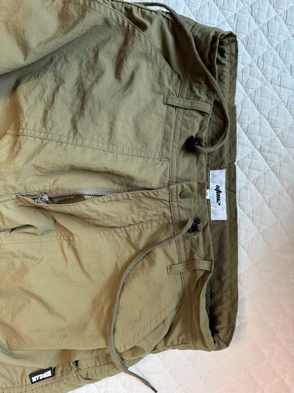 XP127 셔링 카고 팬츠 (KHAKI) 상품이미지3