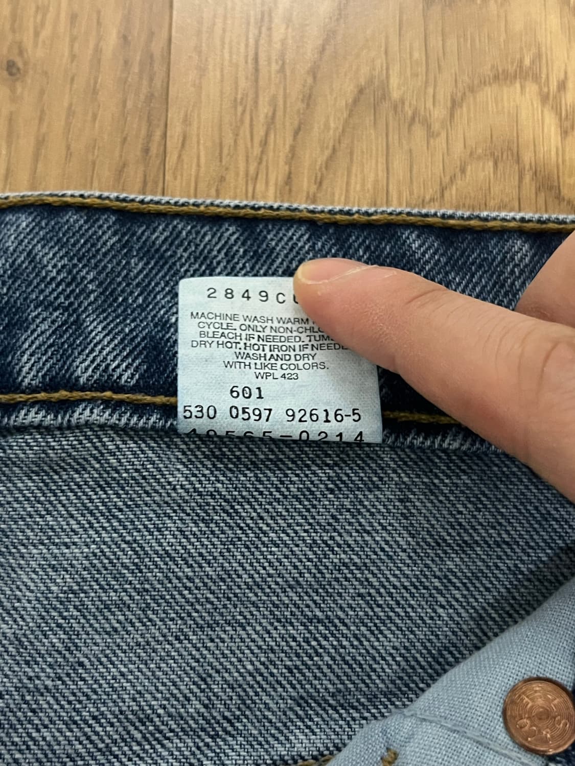 90s 빈티지 리바이스 565 데드스탁 36 30 상품이미지3