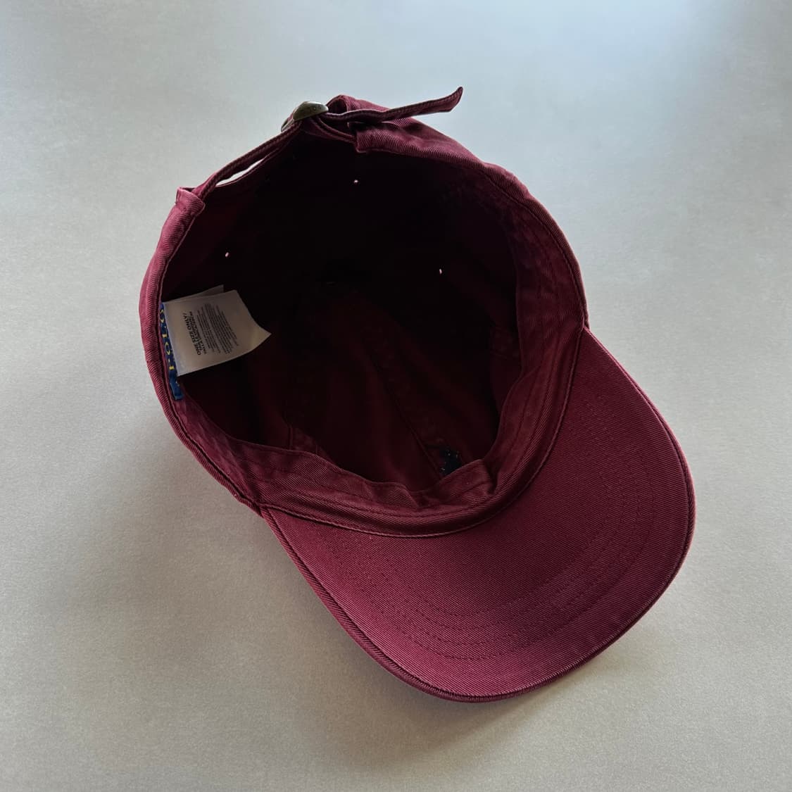 폴로 랄프로렌 코튼 치노 페이드 볼캡 모자 버건디 상품이미지9