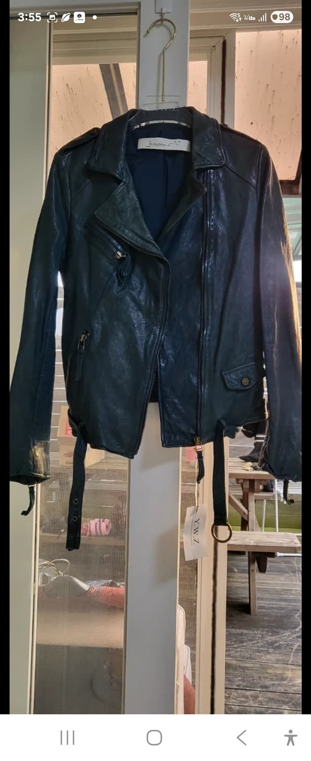 이태리산 램스킨 가죽라이더 자켓 44-55 새제품  요지 야마모토  상품이미지5