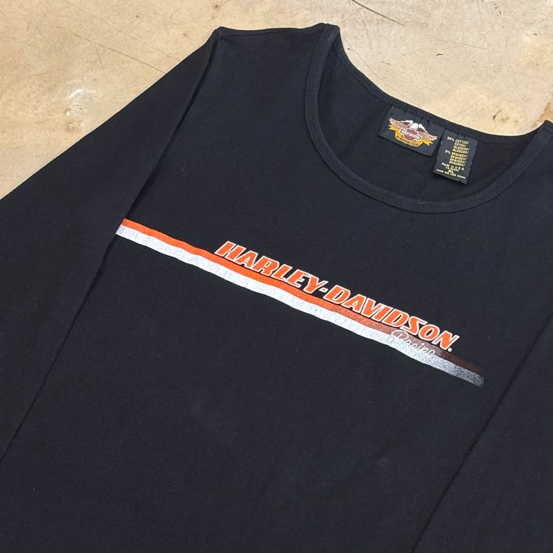 🫶🏻 할리데이비슨 여성용 블랙 크롭 롱슬리브 🫶🏻 상품이미지2