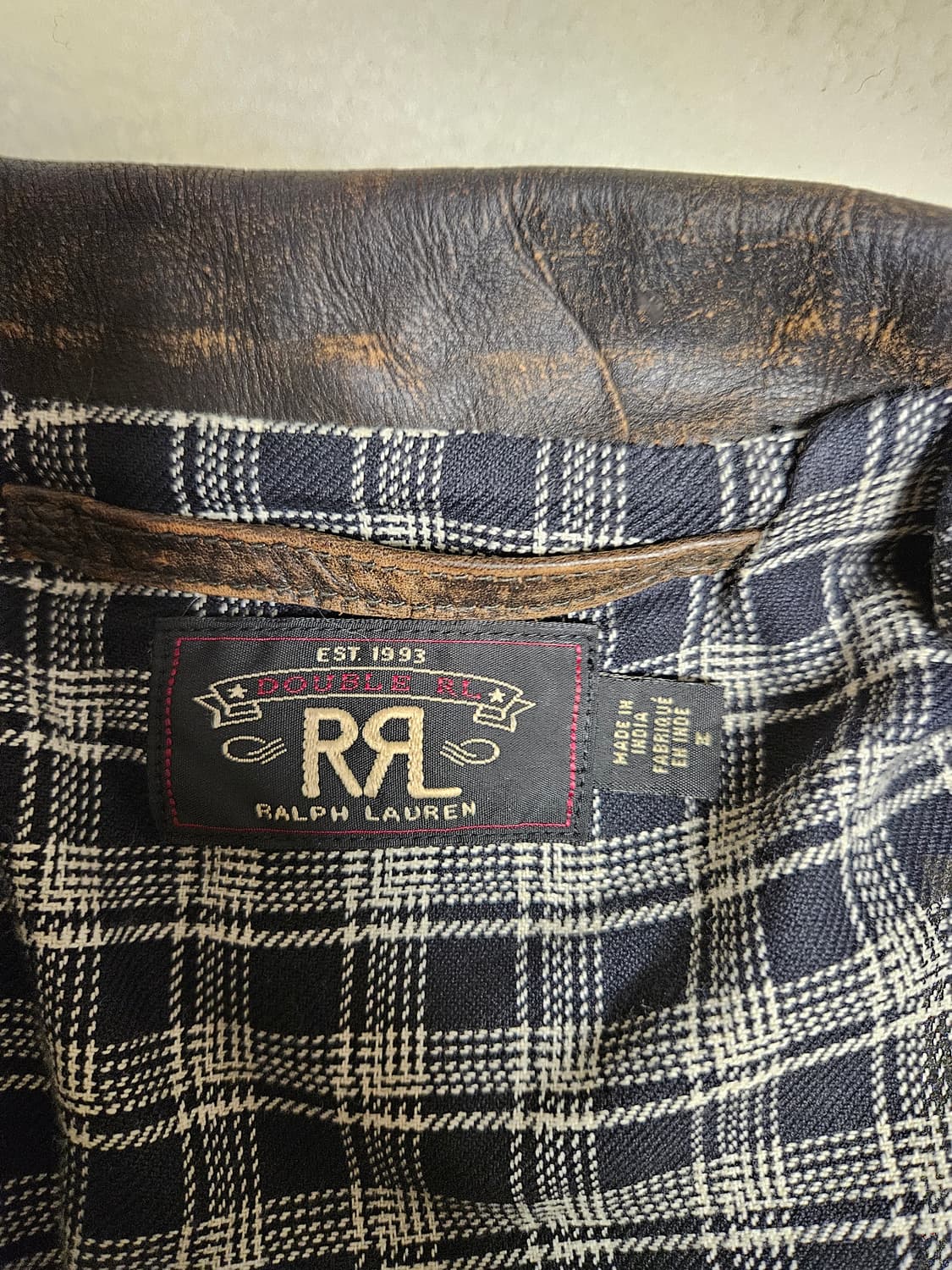 Rrl 더블알엘 뉴스보이 구형 레더자켓  상품이미지6