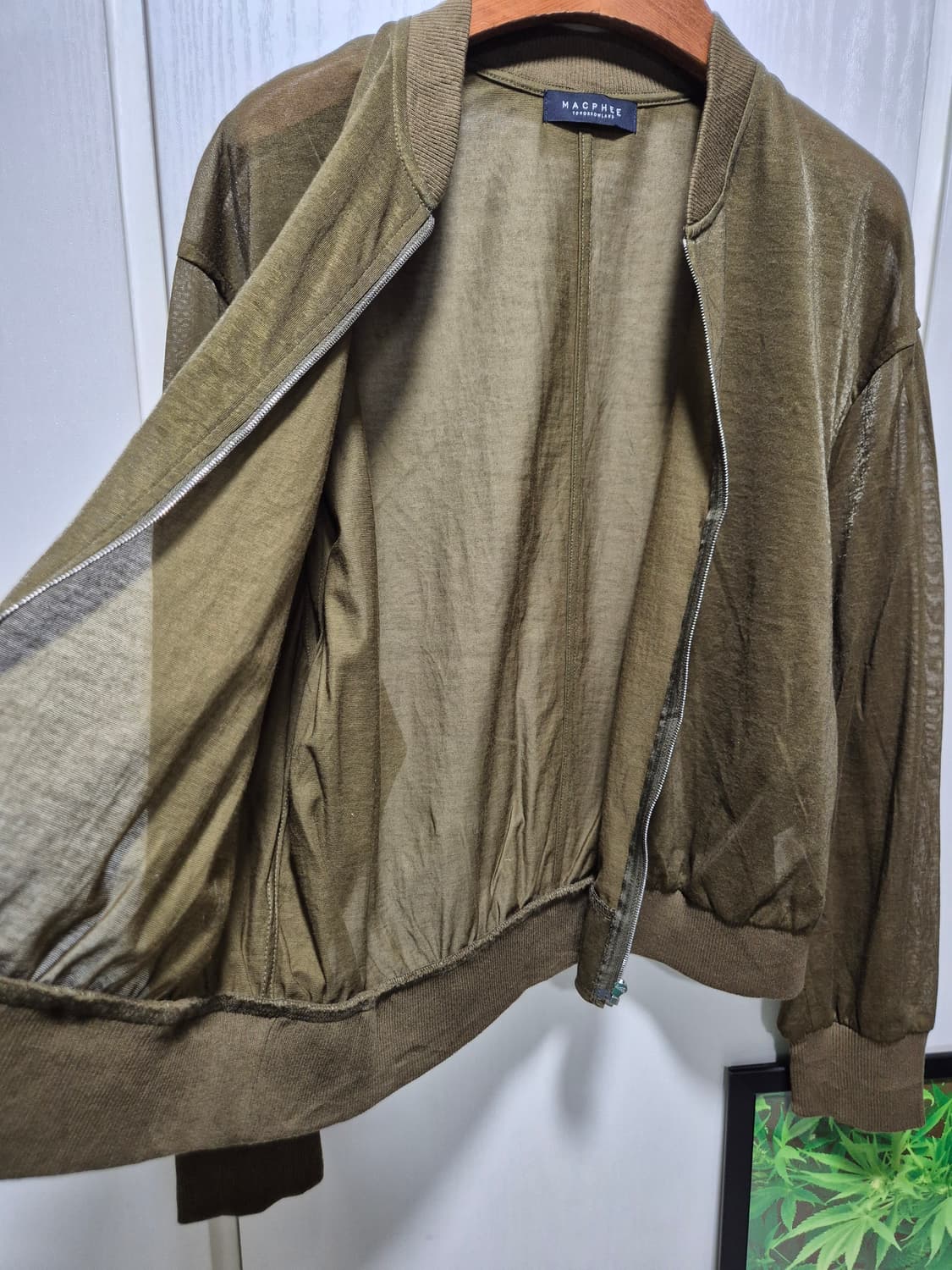 (세일)JPN VTG.MAGPRIE 메쉬 블루종 자켓 카키 상품이미지5