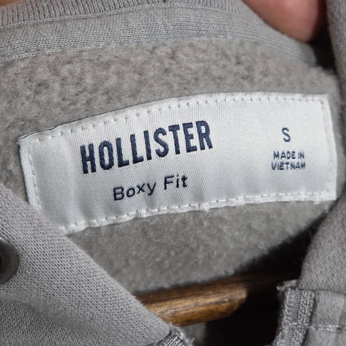 홀리스터X혼다 스트릿 프린팅 그레이 오버핏 후드집업 상품이미지8