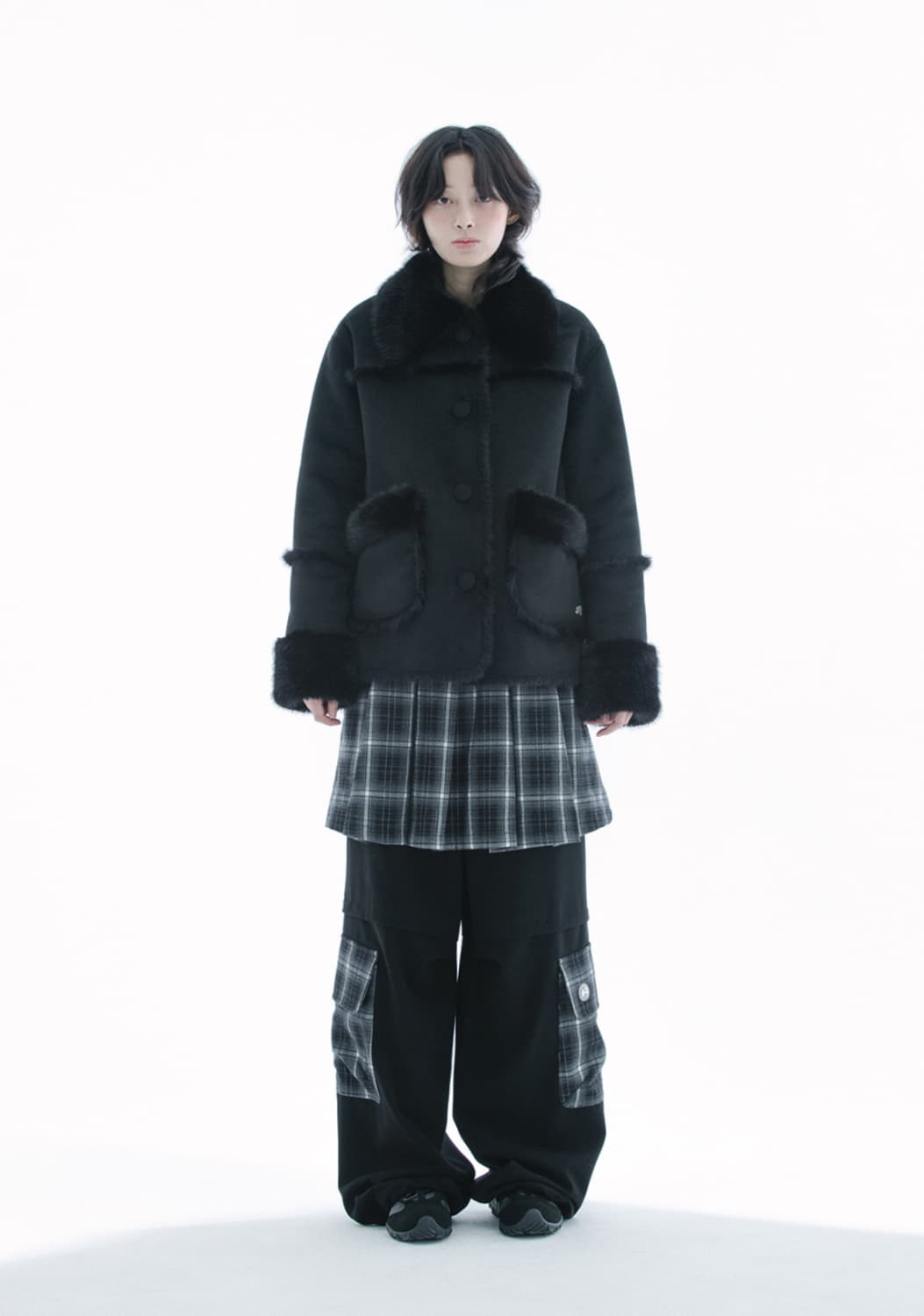 허그유어스킨 시어링 무스탕 자켓 퍼자켓 롱무스탕 상품이미지3