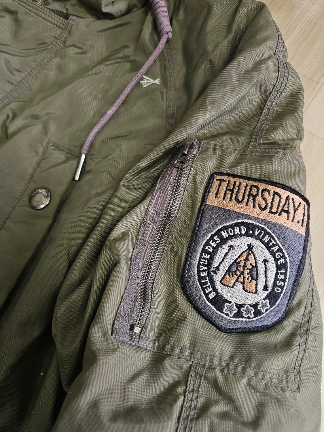 Thursday Island N3B 카키 자켓 L 상품이미지4